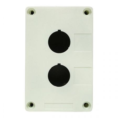 Корпус КП102 пластиковый 2 кнопки белый EKF PROxima