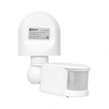 ИК датчик движения наст. 1200Вт 180гр. до 12м IP44 MS-16C EKF PROxima