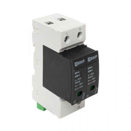 Ограничитель импульсных напряжений ОПВ-C/2P In 20кА 440В с сигн. EKF