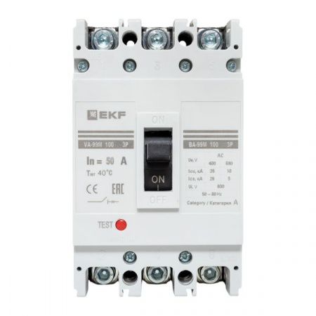 Выключатель автоматический ВА-99М 100/50А 3P 35кА EKF