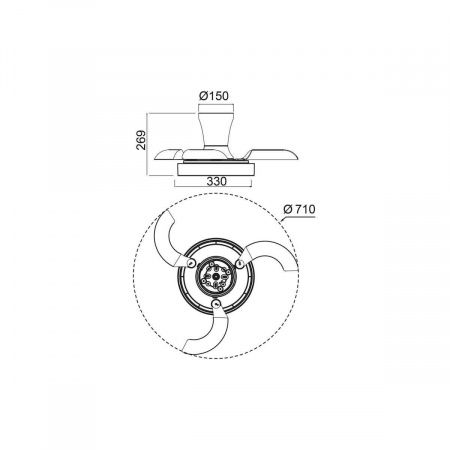 Люстра-вентилятор Mantra NISEKO FAN XS 9089