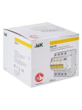 KARAT Дифференциальный автомат АД14S 4P 63А 300мА тип AC IEK