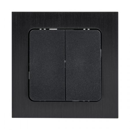 Стокгольм Механизм Выключателя 2-кл. 10А автоматические клеммы черный EKF PROxima