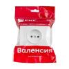 Валенсия розетка 1-местная б/з 10А белая с защ. штор. EKF PROxima
