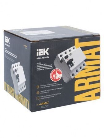 ARMAT Выключатель дифференциального тока R10N 4P 63А 300мА тип A IEK