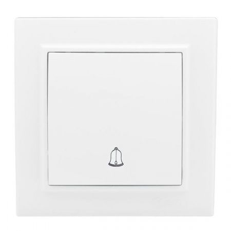 Кнопка звонка СП, Минск, 10А, белый EKF