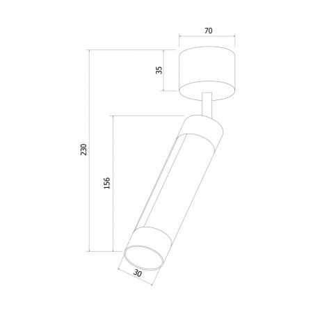 Светодиодный спот Eurosvet Strong 20084/1 LED белый
