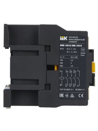 Контактор КМИ-10910 9А 230В/АС3 1NO IEK