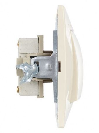 KVARTA Выключатель 2-клавишный 10А кер. ВС10-2-0-Км кремовый GENERICA