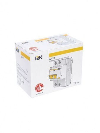 KARAT Дифференциальный автомат АД12 2P 40А 30мА тип AC IEK