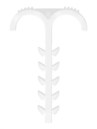 Дюбель-хомут Т-образный 4-12мм нейлон белый (25шт/упак) IEK