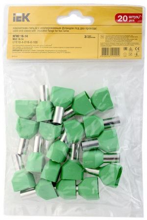 Наконечник НШВИ(2) 16-14 зеленый (20шт/упак) IEK
