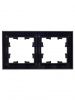 BRITE Рамка 2-местная РУ-2-БрЧ черный IEK