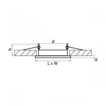 Встраиваемый светильник Lightstar Tensio 212127