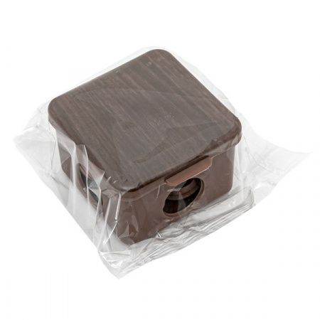 Коробка распределительная КМР-030-036 пылевлагозащитная, 4 мембр.ввода (65x65x50) тёмн. дер. EKF