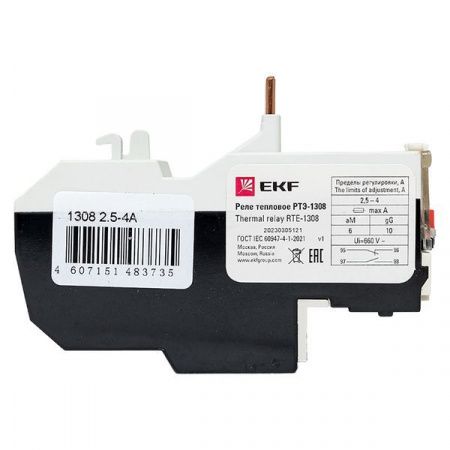 Реле тепловое РТЭ-1308 2,5-4А EKF PROxima