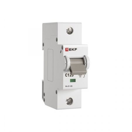 Выкл.автом.  1П125A  хар-ка C  15кА ВА 47-125, EKF PROxima mcb47125-1-125C