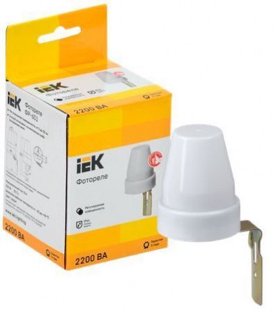 Фотореле ФР-601 2200ВА IP44 серый IEK