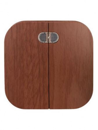 GLORY Выключатель 2-клавишный для открытой установки с индикацией 10А ВС20-2-1-ХД дуб IEK