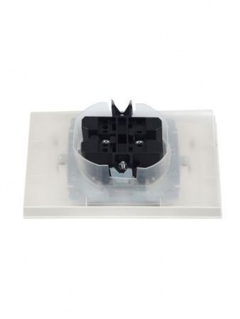 BRITE Розетка 2-местная с заземлением с защитными шторками и крышкой 16А в сборе IP44 РСбш12-3-44-БрЖ жемчуг IEK