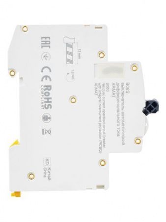 ARMAT Автоматический выключатель дифференциального тока B06S 1P+NP C10 30мА тип A (18мм) IEK