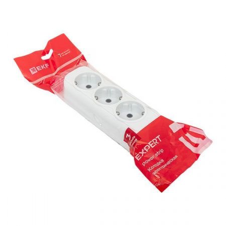 Колодка 3 гн. 16А 3,5кВт с/з Эксперт EKF PROxima